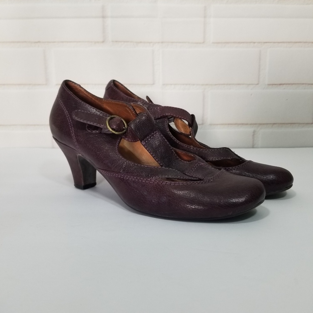 Jeffrey Campbell Ibiza Purple T Strap Heels Size 8